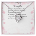 To My Daughter — Forever Love Heart Necklace Gift